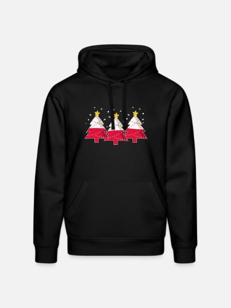 Juletræer Polen Polsk flag Polska - Stanley/Stella DRUMMER økologisk unisex-hoodie - sort