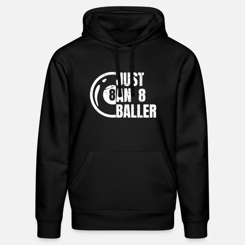 8 joueurs de billard - Sweat à capuche bio DRUMMER Stanley/Stella Unisexe - noir