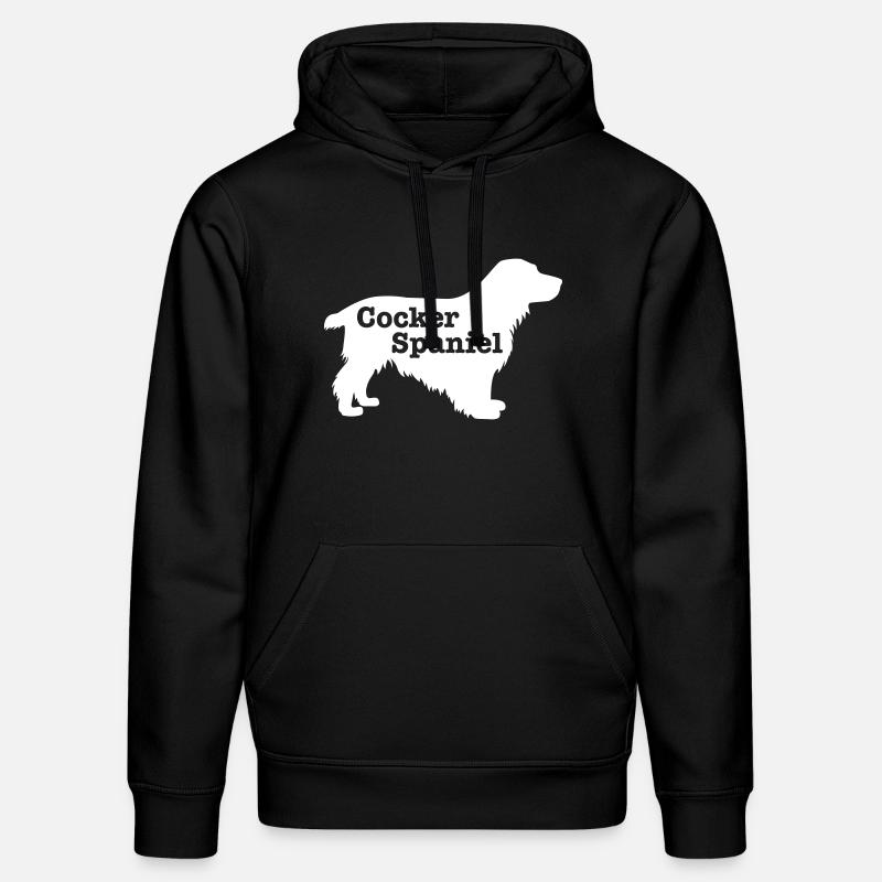 Cocker Spaniel - Sweat à capuche bio DRUMMER Stanley/Stella Unisexe - noir