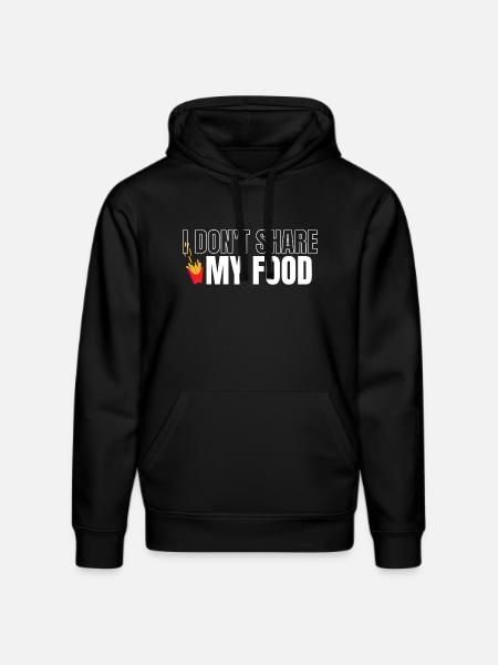Teile mein Essen nicht - Stanley/Stella Unisex Bio-Hoodie DRUMMER - Schwarz