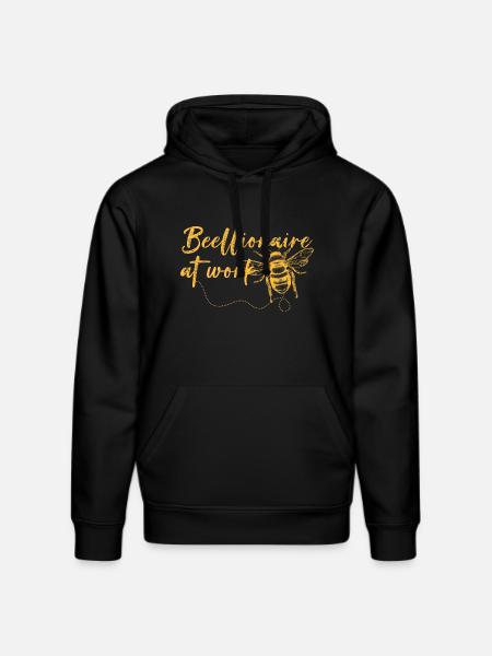 Beellionaire at Work - Stanley/Stella DRUMMER Unisex Organic Hoodie - black