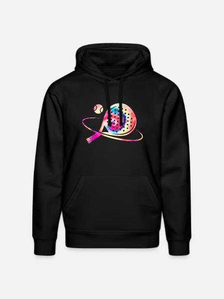 Padel Tennis Bunt - Stanley/Stella Unisex Bio-Hoodie DRUMMER - Schwarz