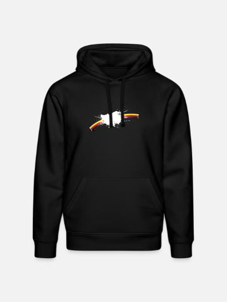 Mjölk är på Tyskland - Ekologisk luvtröja DRUMMER unisex från Stanley/Stella - svart
