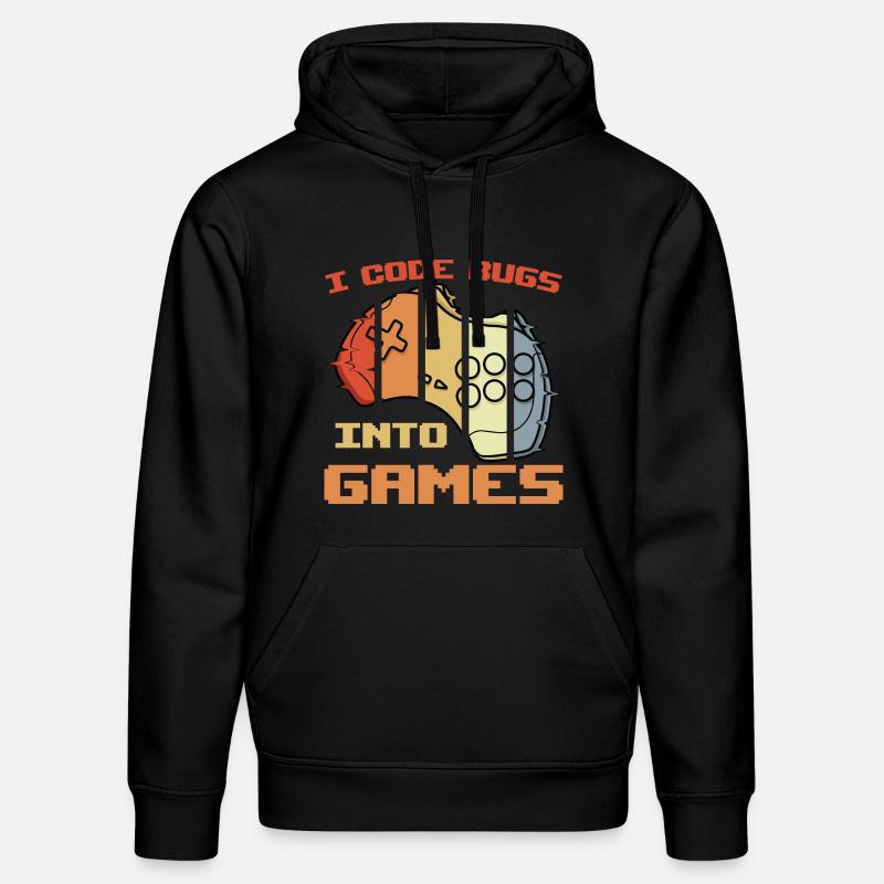 Blague de programmeur de jeu - Sweat à capuche bio DRUMMER Stanley/Stella Unisexe - noir