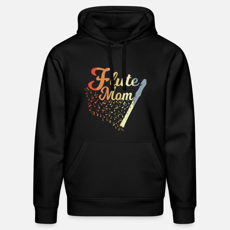 Mère flûte - Sweat à capuche bio DRUMMER Stanley/Stella Unisexe - noir