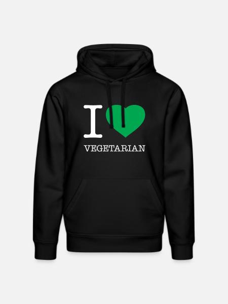 J’ADORE LE VÉGÉTARISME - Sweat à capuche bio DRUMMER Stanley/Stella Unisexe - noir