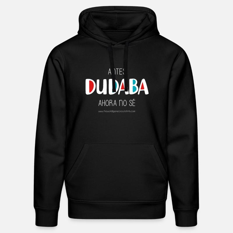 J’avais l’habitude de douter (sombre) - Sweat à capuche bio DRUMMER Stanley/Stella Unisexe - noir