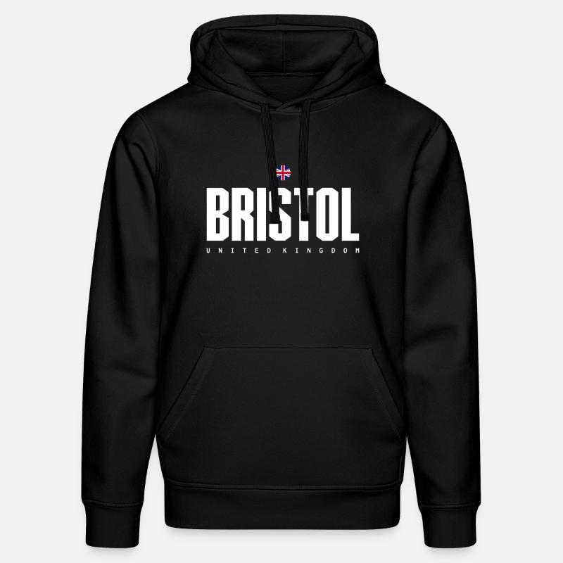 Bristol UK Bloc Mot-symbole - Sweat à capuche bio DRUMMER Stanley/Stella Unisexe - noir