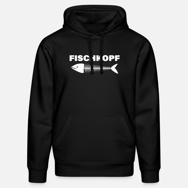 TÊTE DE POISSON - Sweat à capuche bio DRUMMER Stanley/Stella Unisexe - noir