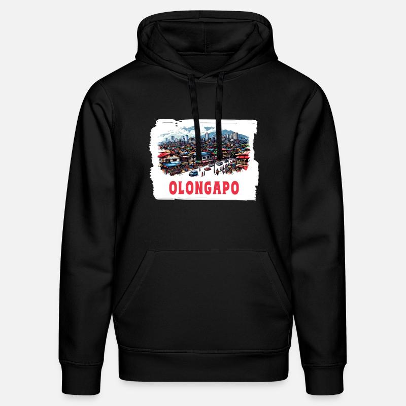 Olongapo ville Philippines vacances skyline - Sweat à capuche bio DRUMMER Stanley/Stella Unisexe - noir
