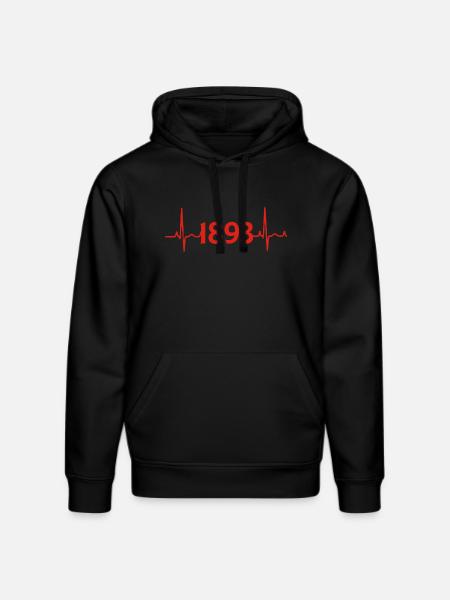 Stuttgart 1893 Herzschlag Puls Liebe - Stanley/Stella Unisex Bio-Hoodie DRUMMER  - Schwarz