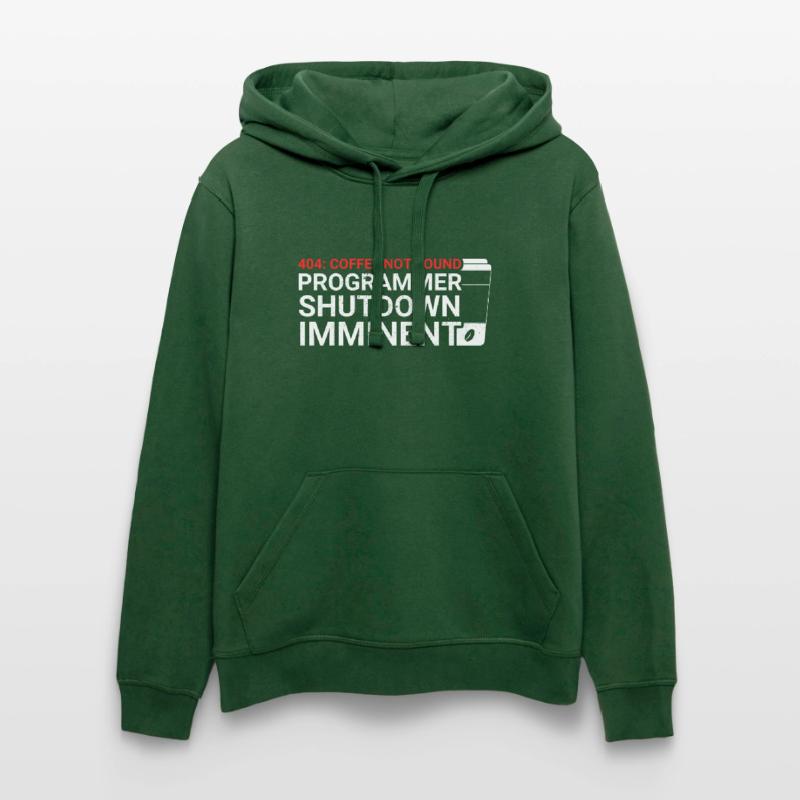 Programmers generate code from coffee Stanley/Stella DRUMMER Unisex Organic Hoodie