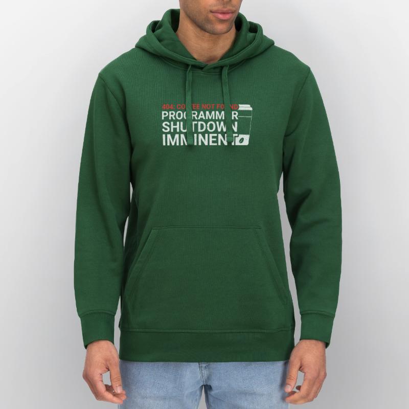 Programmers generate code from coffee Stanley/Stella DRUMMER Unisex Organic Hoodie