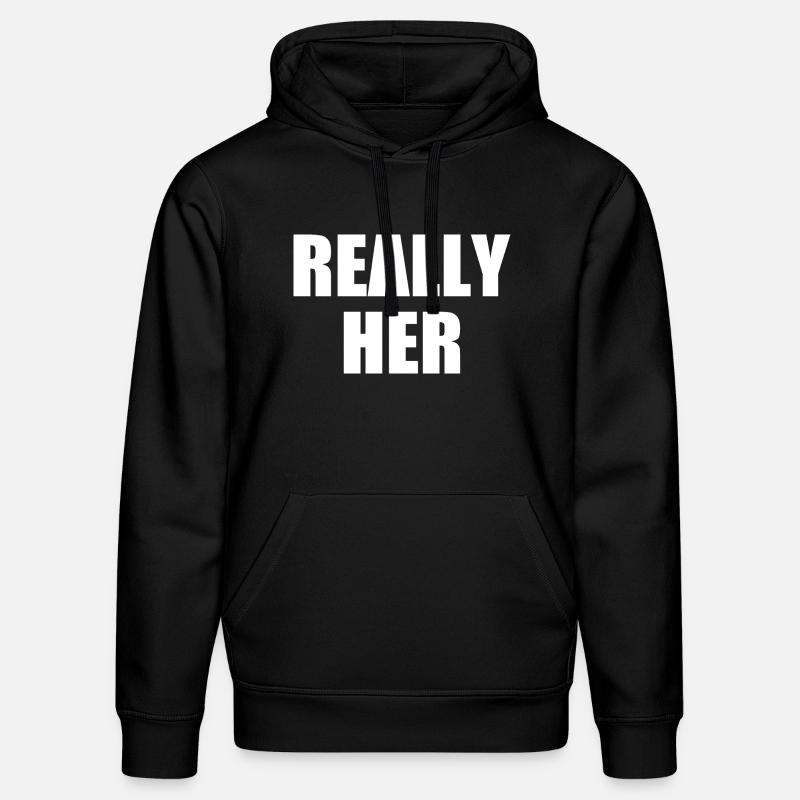 really her - Stanley/Stella Unisex Bio-Hoodie DRUMMER  - Schwarz