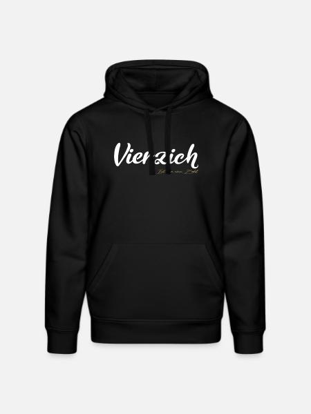 Vierzich Is just a number - Stanley/Stella DRUMMER Unisex Organic Hoodie - black