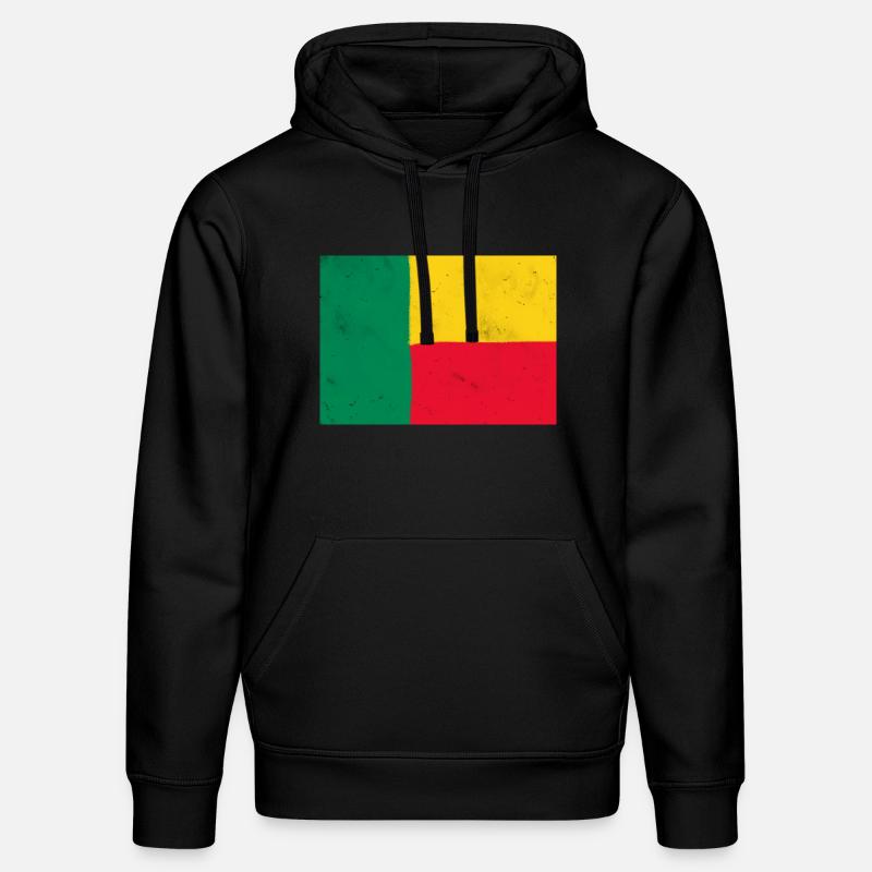 Drapeau du Bénin - Sweat à capuche bio DRUMMER Stanley/Stella Unisexe - noir