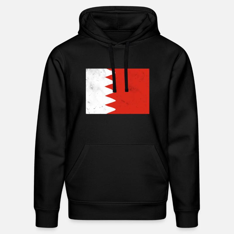 Drapeau de Bahreïn - Sweat à capuche bio DRUMMER Stanley/Stella Unisexe - noir