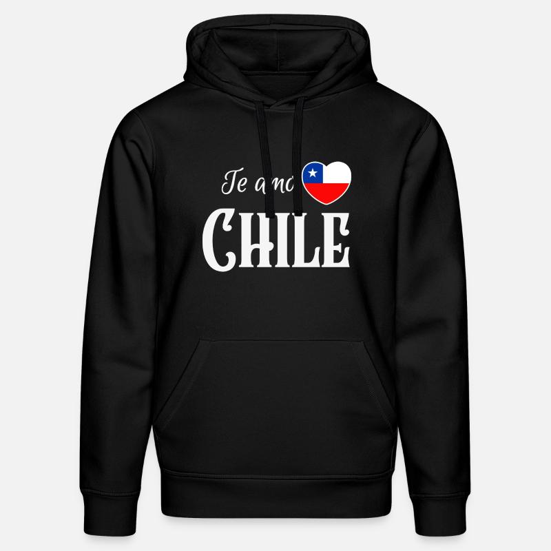 J’aime le Chili, fierté chilienne - Sweat à capuche bio DRUMMER Stanley/Stella Unisexe - noir