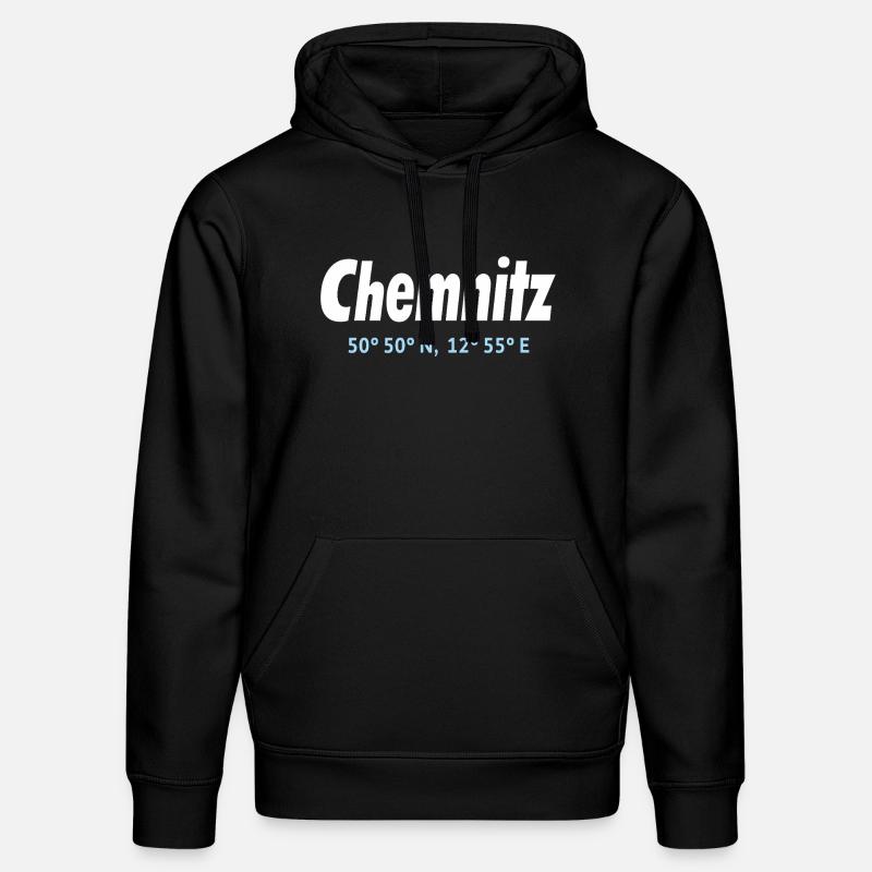 Chemnitz coordinates - Stanley/Stella DRUMMER Unisex Organic Hoodie - black