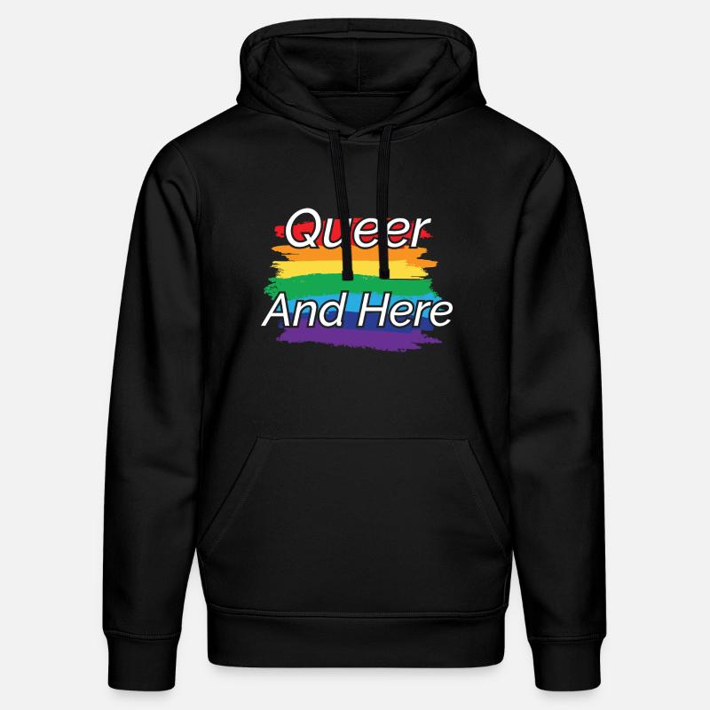 Queer Pride Regenbogen Design - Stanley/Stella Unisex Bio-Hoodie DRUMMER - Schwarz