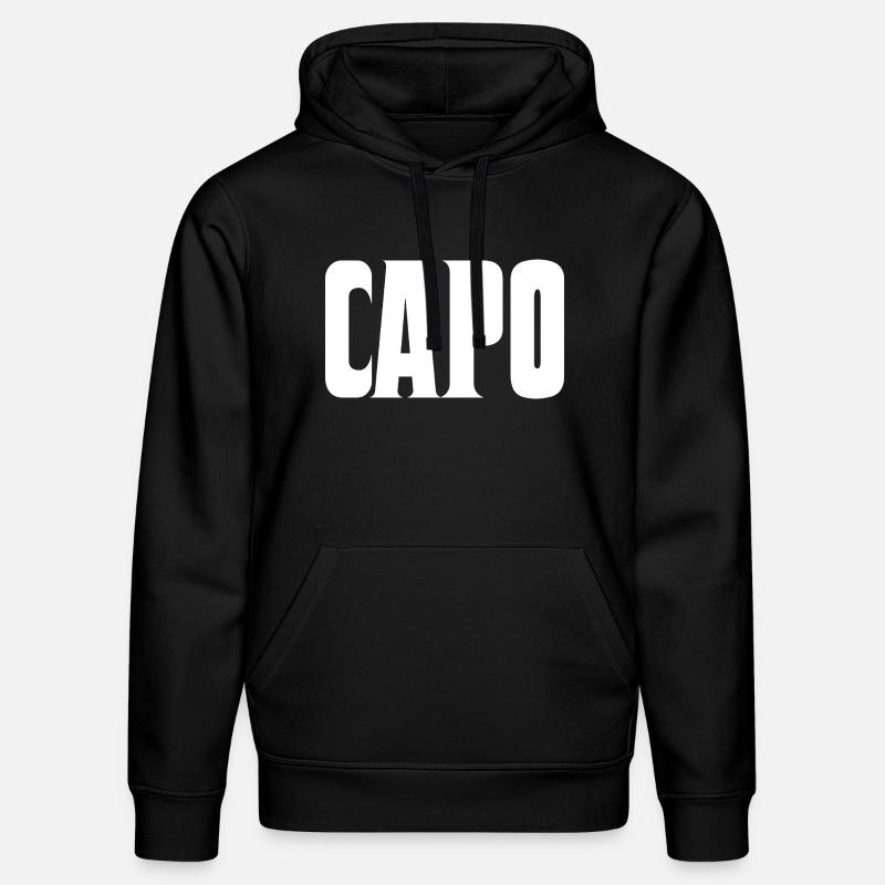 Capo - Sweat à capuche bio DRUMMER Stanley/Stella Unisexe - noir