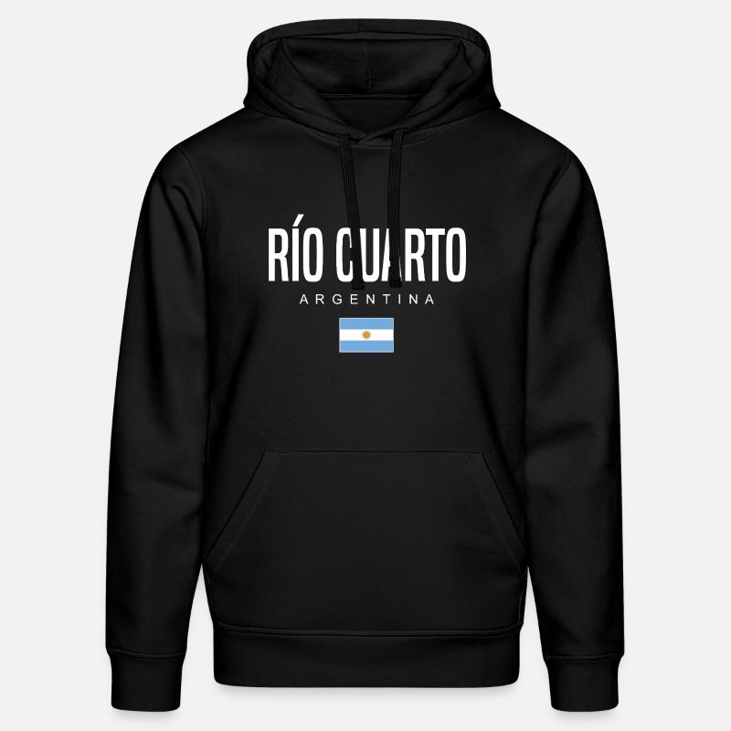 Río Cuarto Argentine Argentins - Sweat à capuche bio DRUMMER Stanley/Stella Unisexe - noir