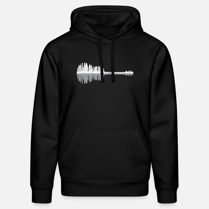 Guitare urbaine Skyline - Sweat à capuche bio DRUMMER Stanley/Stella Unisexe - noir