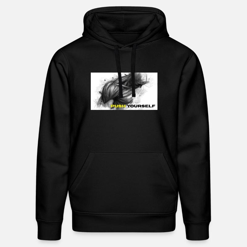 Illustration de forte auto-motivation - Sweat à capuche bio DRUMMER Stanley/Stella Unisexe - noir
