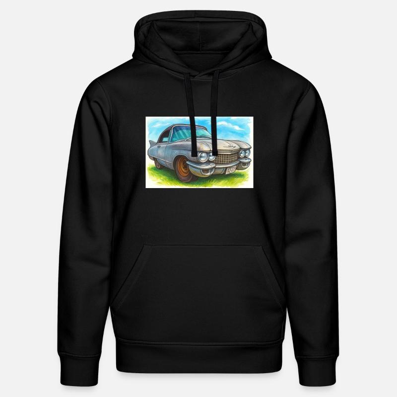 Rétro Classique Cad -60 - Sweat à capuche bio DRUMMER Stanley/Stella Unisexe - noir