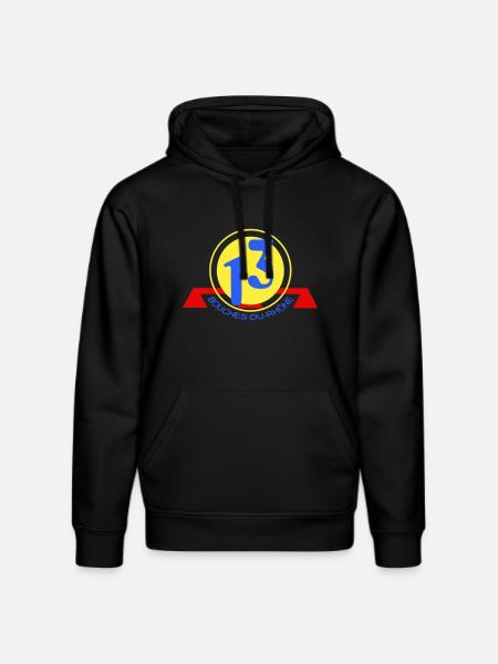 Logo 13 Bouches-du-Rhône - Stanley/Stella DRUMMER Unisex Organic Hoodie - black