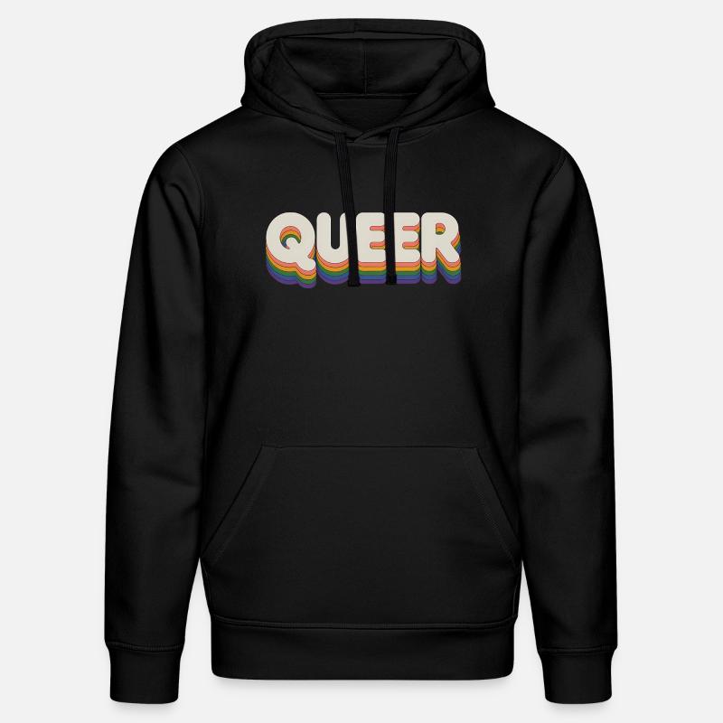 Queer - Cool Pride Logo - Sweat à capuche bio DRUMMER Stanley/Stella Unisexe - noir