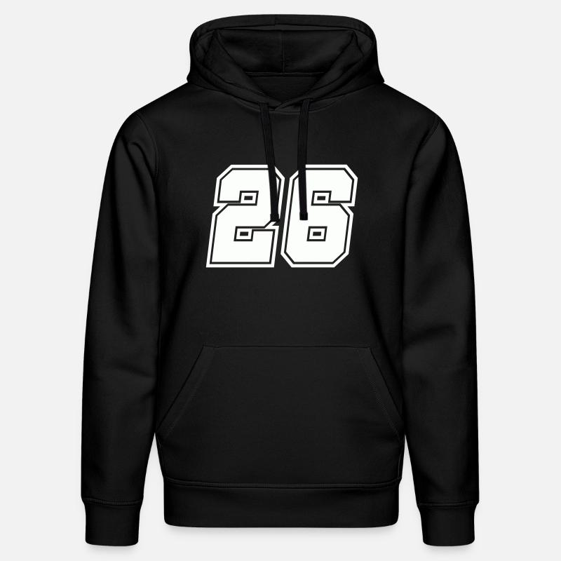 Numéro 26 - Sweat à capuche bio DRUMMER Stanley/Stella Unisexe - noir