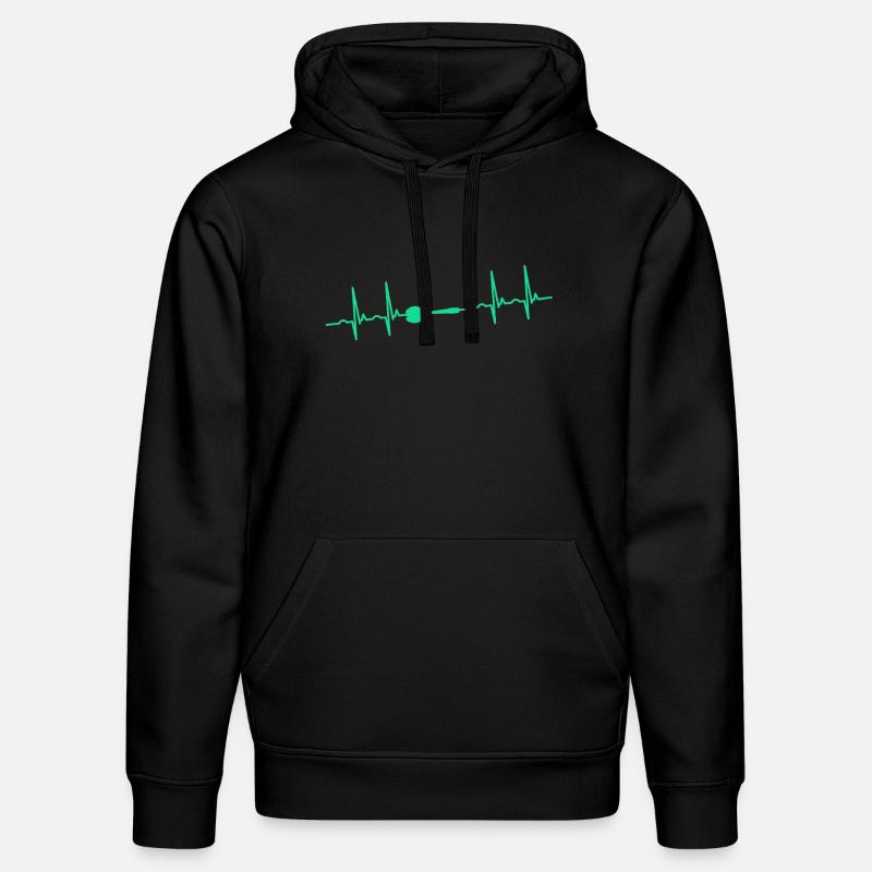 Dart Darter Darten - Stanley/Stella Unisex Bio-Hoodie DRUMMER  - Schwarz
