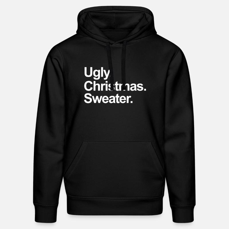 Pull de Noël moche - Sweat à capuche bio DRUMMER Stanley/Stella Unisexe - noir