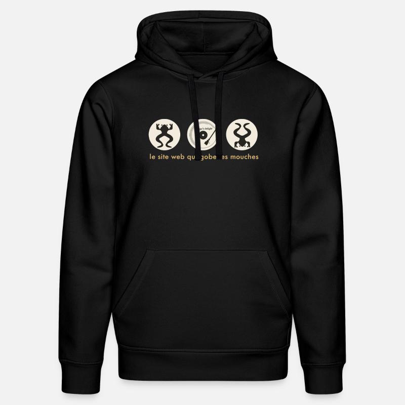 Frog DJ Circle Abzeichen - Stanley/Stella Unisex Bio-Hoodie DRUMMER  - Schwarz