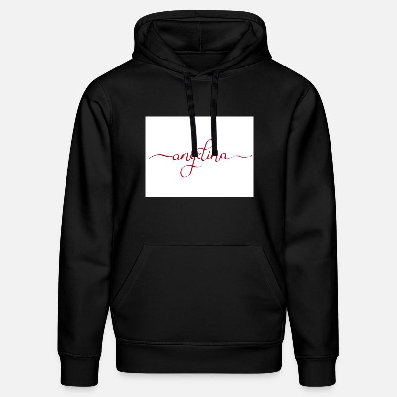 Angelina Elegant Calligraphy en rouge - Sweat à capuche bio DRUMMER Stanley/Stella Unisexe - noir