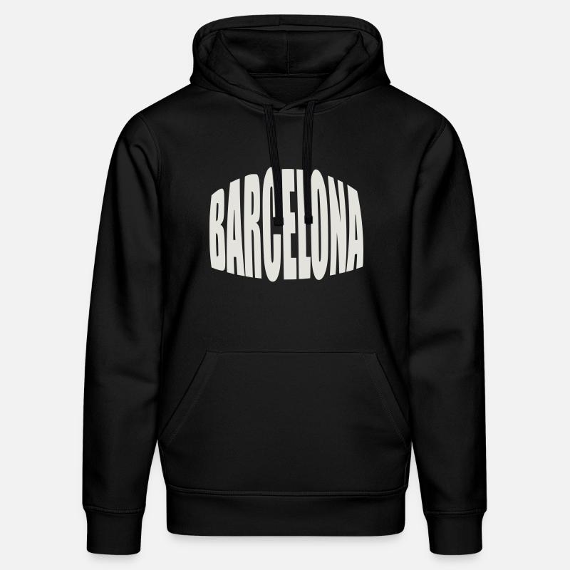 Logo Grand du Barcelone - Sweat à capuche bio DRUMMER Stanley/Stella Unisexe - noir