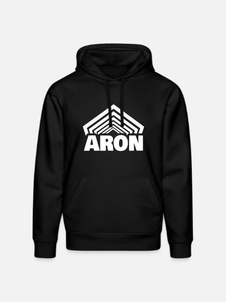 Prénom Aron - Sweat à capuche bio DRUMMER Stanley/Stella Unisexe - noir