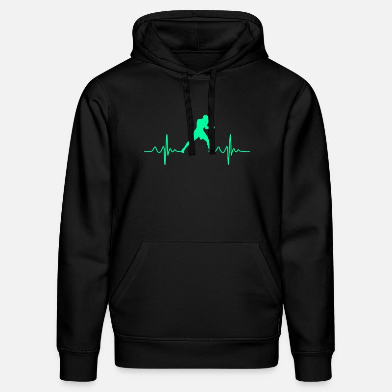 Boxe Boxe Heartbeat - Sweat à capuche bio DRUMMER Stanley/Stella Unisexe - noir