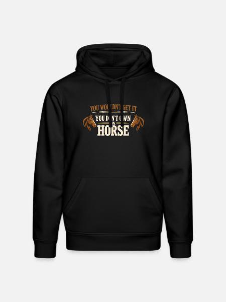 Horse People Equestrian Identity Barn - Stanley/Stella DRUMMER Unisex Organic Hoodie - black
