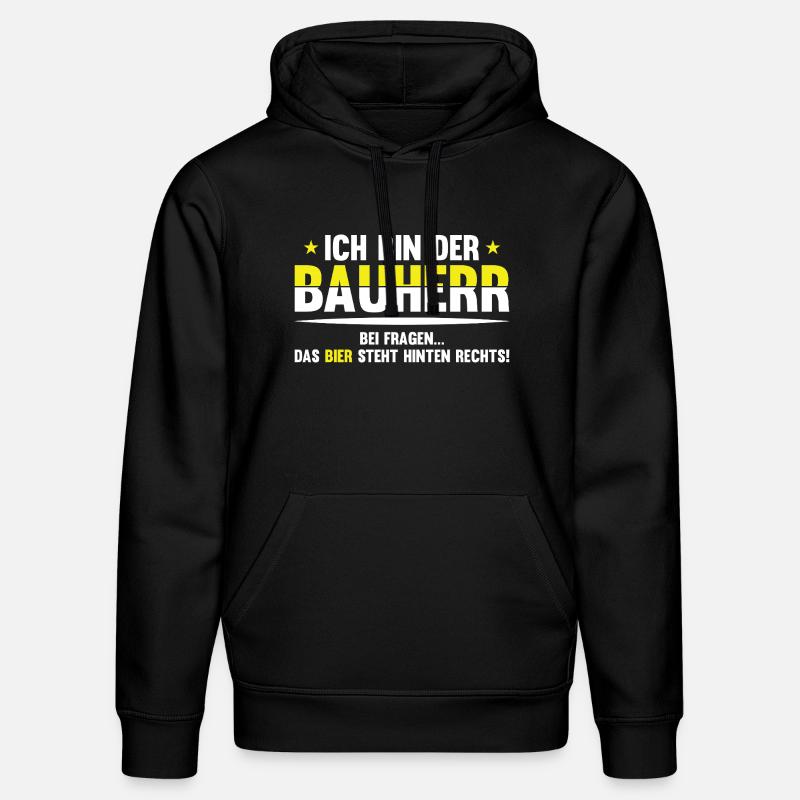 Blague bavaroise sur la bière - Sweat à capuche bio DRUMMER Stanley/Stella Unisexe - noir