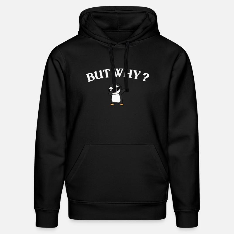 But Why? Pinguin Stil - Stanley/Stella Unisex Bio-Hoodie DRUMMER  - Schwarz
