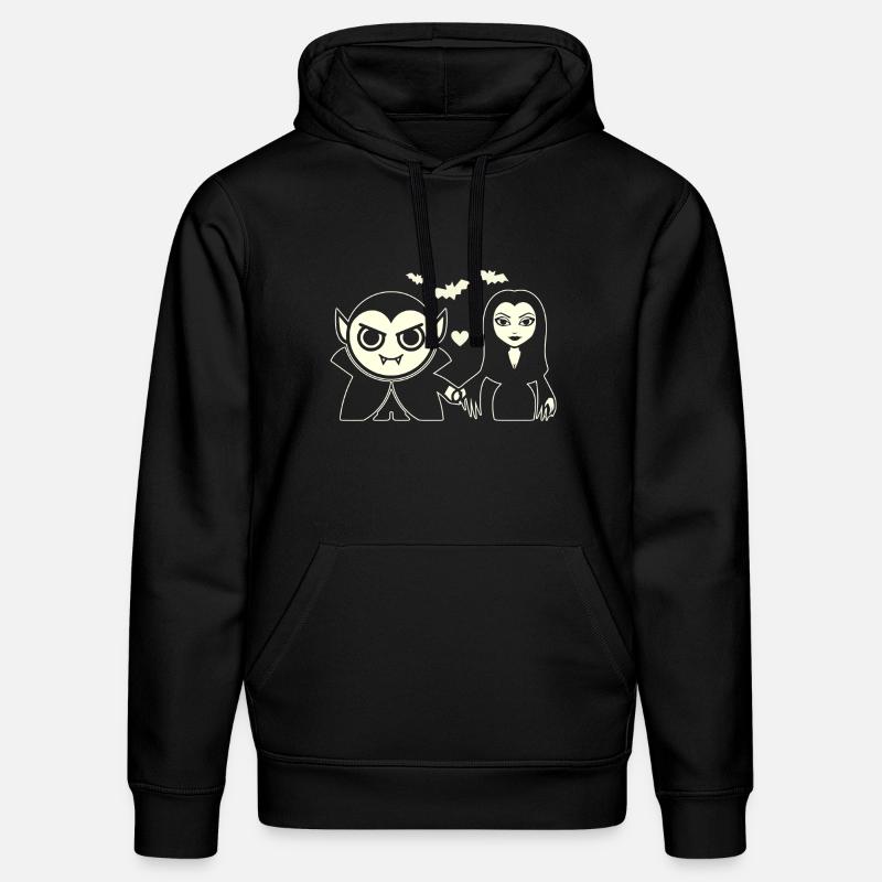 Vampire et Vampire de la Nuit - Sweat à capuche bio DRUMMER Stanley/Stella Unisexe - noir
