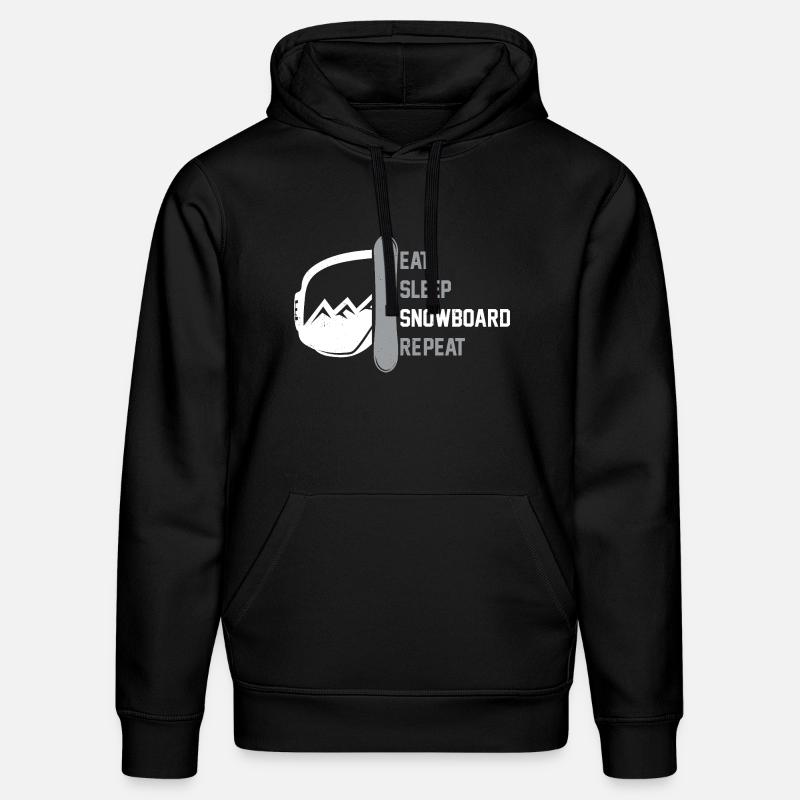 Snowboarder Manger Sleep Snowboard - Sweat à capuche bio DRUMMER Stanley/Stella Unisexe - noir