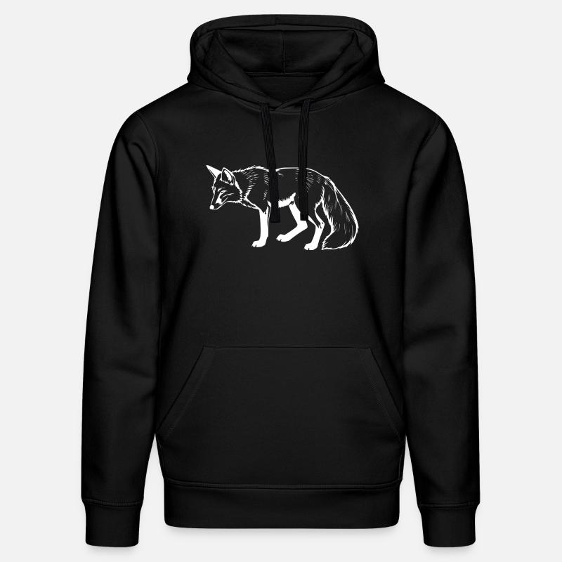 Renard - Sweat à capuche bio DRUMMER Stanley/Stella Unisexe - noir
