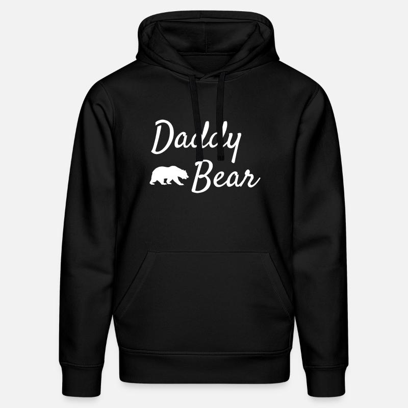 Daddy Bear Script-Logo - Stanley/Stella Unisex Bio-Hoodie DRUMMER  - Schwarz