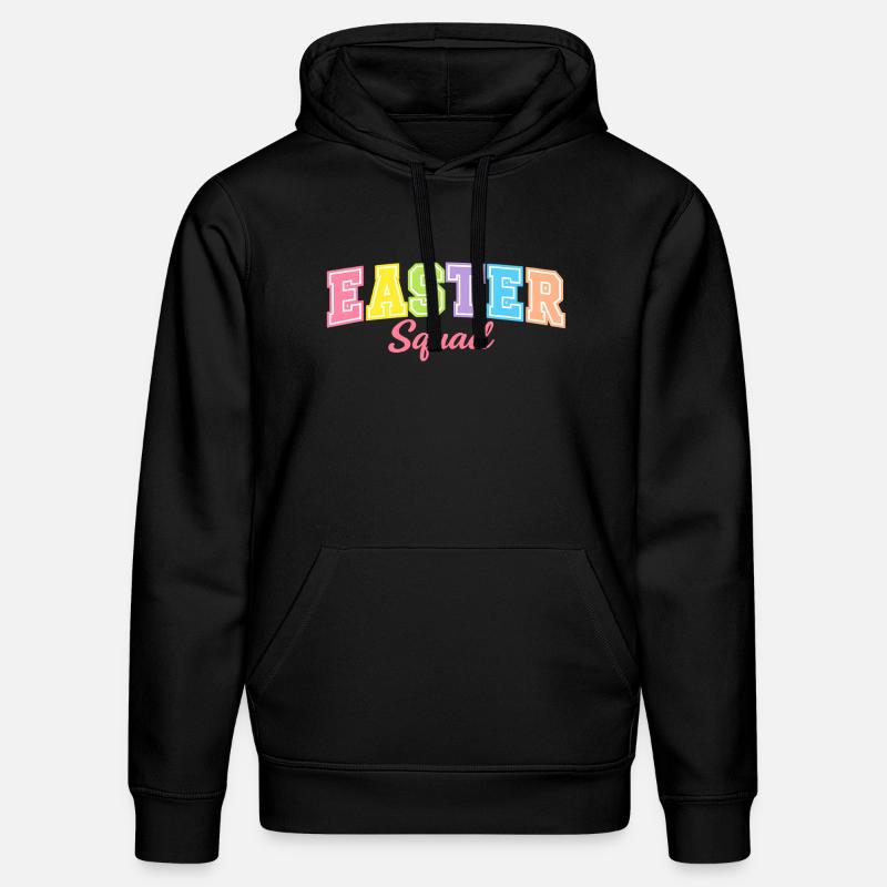 Frohe Ostern Hase Osterhasen Oster - Stanley/Stella Unisex Bio-Hoodie DRUMMER  - Schwarz