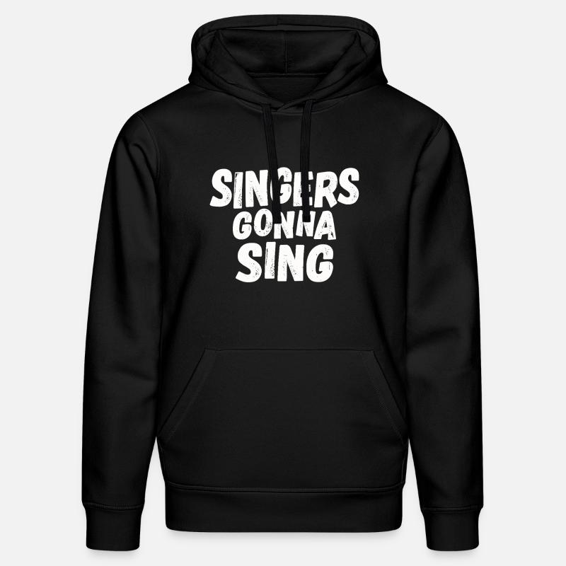 Les chanteurs vont chanter - Sweat à capuche bio DRUMMER Stanley/Stella Unisexe - noir
