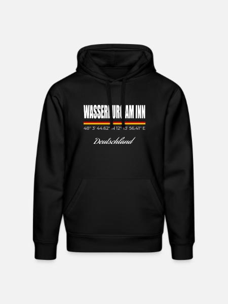 Wasserburg am Inn - Stanley/Stella Unisex Bio-Hoodie DRUMMER  - Schwarz
