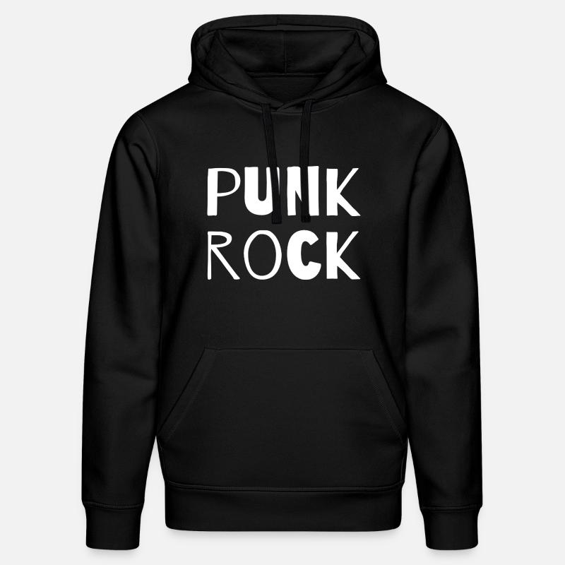 Typographie Punk Rock Bold - Sweat à capuche bio DRUMMER Stanley/Stella Unisexe - noir